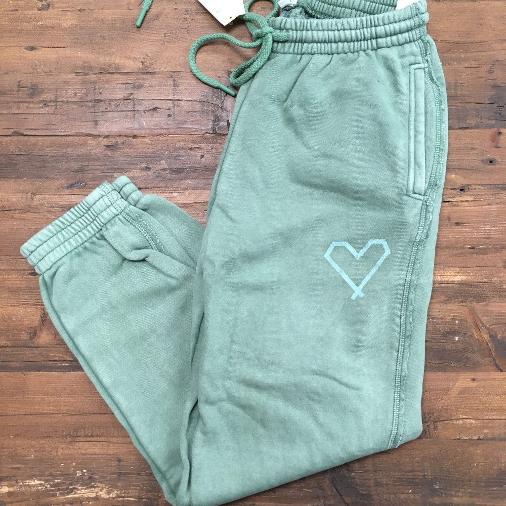 NWT Aerie ANYTIME® The Sweat High Waisted Jogger green - S Short